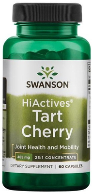 Swanson HiActives Tart Cherry 465mg na Wsparcie Stawów 60 Kapsułek