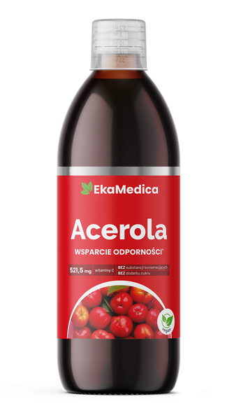 EkaMedica Naturalny Sok z Owoców Aceroli 500ml