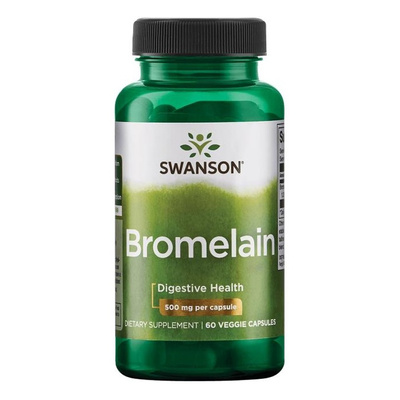 Swanson Bromelain 500mg Bromelaina na Wsparcie Trawienia 60 Kapsułek