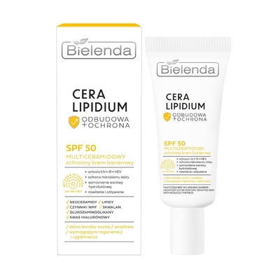 Bielenda Cera Lipidum Multiceramidowy Odżywczy Krem Barierowy SPF 50 30ml