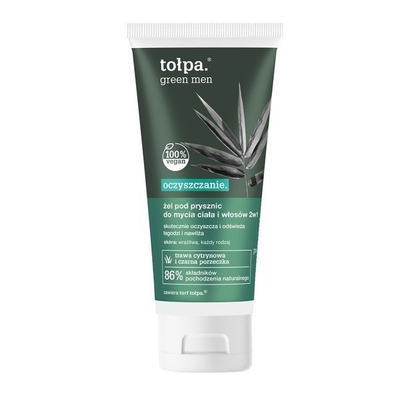 Tołpa Green Men Orzeźwiający Żel pod Prysznic do Mycia Ciała i Włosów 200ml
