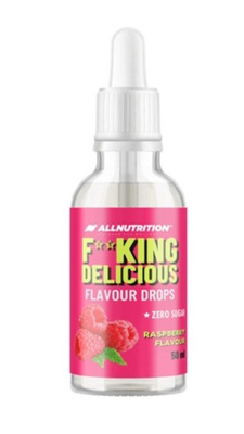 Allnutrition Fitking Delicious Flavour Drops Malinowy Aromat w Kroplach Do Nadawania Smaku 50ml