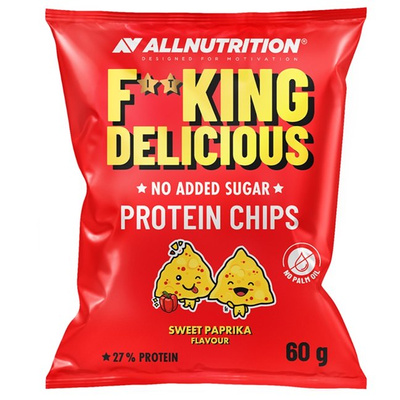 Allnutrition Fitking Delicious Protein Chipsy z Dodatkiem Białka Grochu Słodka Papryka 60g