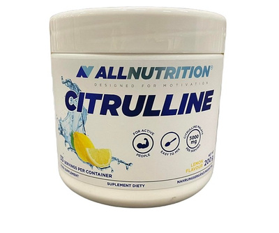 Allnutrition Citrulline Wspomaga Aktywny Trening Lemon 200g