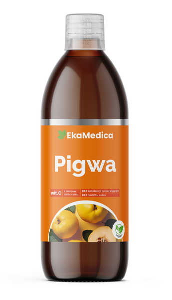 EkaMedica Naturalny 100% Sok Z Owoców Pigwy Pospolitej Wzmacnia Odporność 500ml