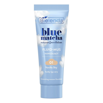 Bielenda Blue Matcha Nawilżający Fluid-Mus 01 Vanilla Sky 30g