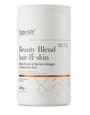 OstroVit Beauty Blend Hair & Skin, French Vanilla - 360g