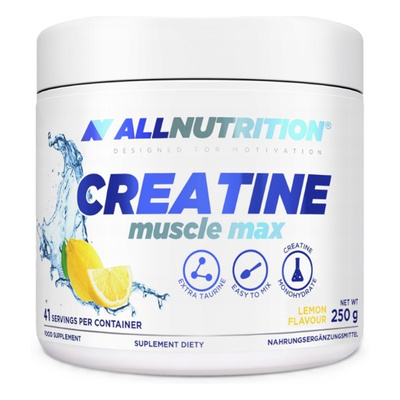 Allnutrition Creatine Muscle Max Cytrynowy Monohydrat Kreatyny z Tauryną dla Sportowców 250g