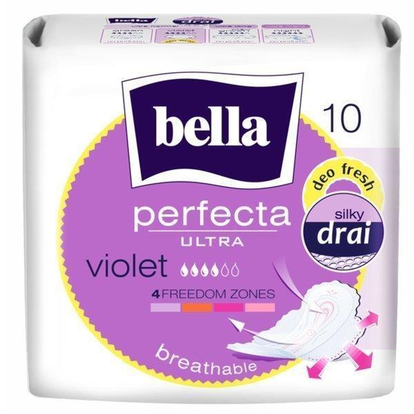 Bella Perfecta Ultra Violet Ultracienkie Podpaski 10 Sztuk