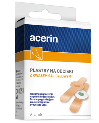Acerin Plastry na Odciski 6 Sztuk