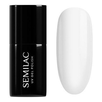 Semilac Black & White Lakier Hybrydowy 001 Strong White 7ml