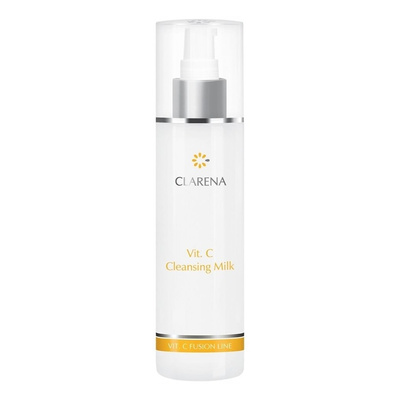 Clarena Vit C Fusion Line Mleczko do Demakijażu z Witaminą C Rozświetlenie dla Skóry Zmęczonej 200ml