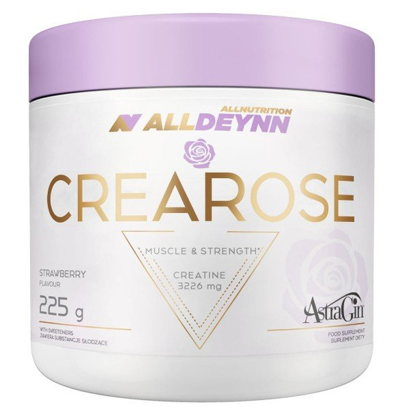 AllDeynn Crearose Monohydrat Kreatyny Wydolność Treningowa Truskawka 225g