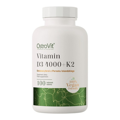 Vitamin D3 4000 + K2 Vegan - 100 tabs