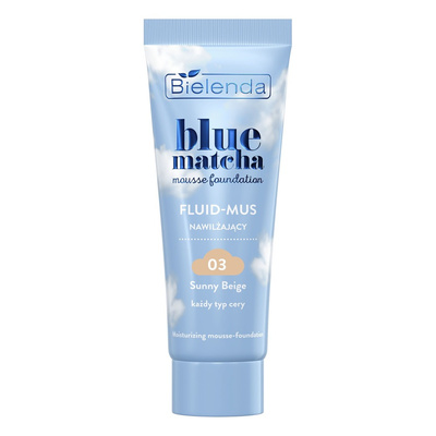 Bielenda Blue Matcha Nawilżający Fluid-Mus 03 Sunny Beige 30g