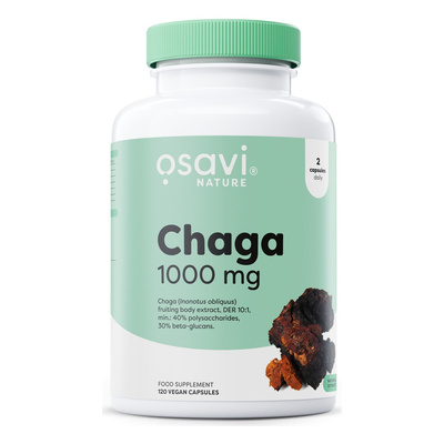 Chaga, 1000mg - 120 vegan caps