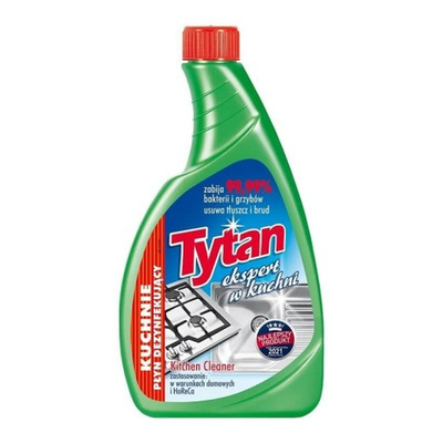 Tytan Zeo Tłuszczu i Brudu Skuteczny Multifunkcyjny Płyn do Mycia Kuchni Zapas 500g 