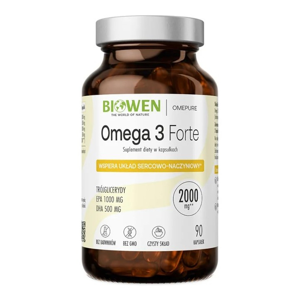 BIOWEN Omega 3 Forte 1000 mg EPA, 500 mg DHA 90 kapsułek