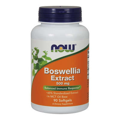 NOW Foods Boswellia Ekstrakt 500mg Na Wsparcie Równowagi Immunologicznej 90 Kapsułek