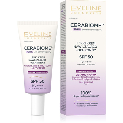 Eveline Cerabiome krem nawilżający lekki SPF50 30 ml