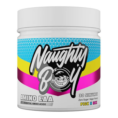 Naughty Boy Amino EAA Pick n Mix Aminokwasy EAA i BCAA w Proszku na Regenerację Mięśni i Wytrzymałość 345g