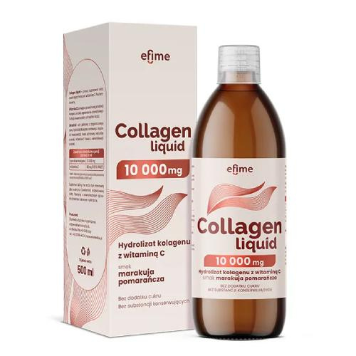 EkaMedica Efime Collagen Liquid 10 000mg Hydrolizat Kolagenu z Witaminą C 500ml
