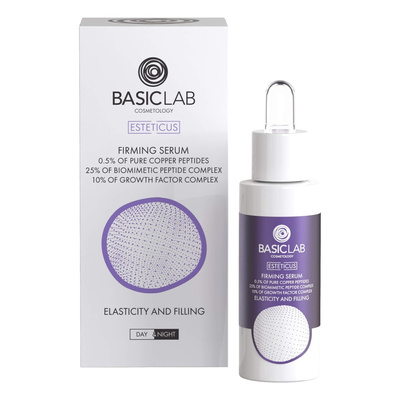 BasicLab Serum Ujędrniające z 0,5% Peptydów Miedziowych 30ml