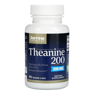 Jarrow Formulas Teanina 200mg Na Wsparcie Relaksu 60 Kapsułek