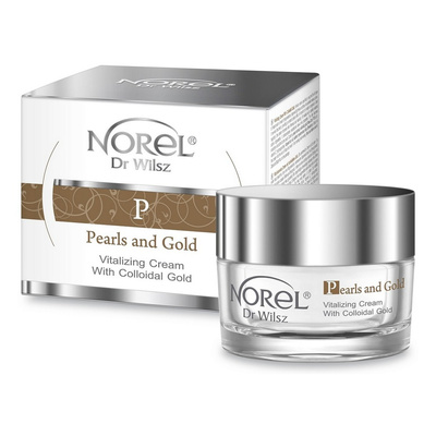 Norel Pearls and Gold Aksamitny Krem Witalizujący ze Złotem Koloidalnym 50ml