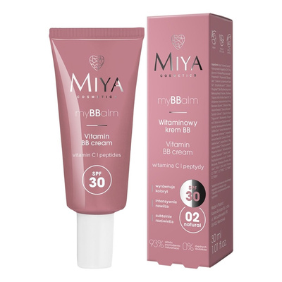 Miya myBBalm Witaminowy Krem BB do Twarzy z SPF30 Nr 02 Natural 30ml