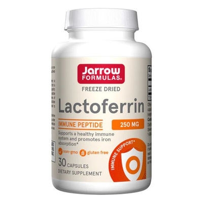 Jarrow Formulas Laktoferyna 250mg Na Wsparcie Odporności i Wchłanianie Żelaza 30 Kapsułek