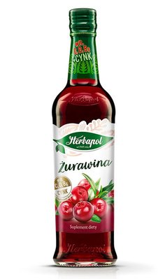 Herbapol Syrop o Smaku Żurawinowym z Witaminami C B6 D oraz Cynkiem 420ml
