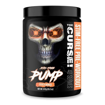 JNX Sports The Curse! Stim-Free Pump Przedtreningówka w Proszku na Pompę Mięśniową Brzoskwinia-Mango 572g