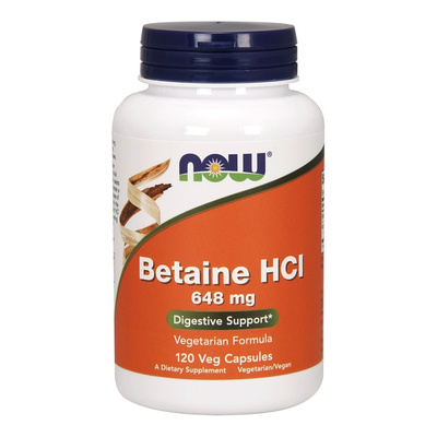 Betaine HCl, 648mg - 120 vcaps