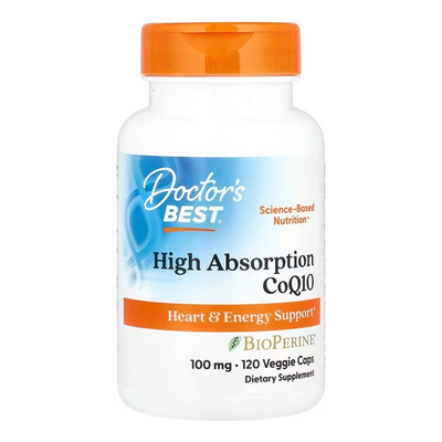 High Absorption CoQ10 with BioPerine, 100mg - 120 vcaps