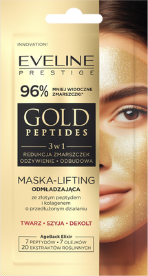 Eveline Gold Peptides Maska Liftingująco-Odmładzająca ze Złotym Peptydem i Kolagenem 8ml