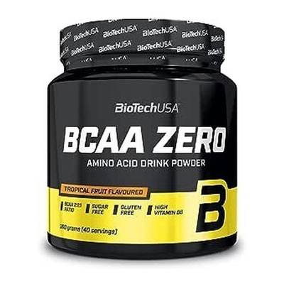 BioTechUSA BCAA Zero Aminokwasy w Proszku Owoce Tropikalne Na Budowę Mięśni i Energię 360g