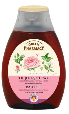 Green Pharmacy Relaksujący Olejek Kąpielowy z Sandałowcem Neroli i Różą 250ml
