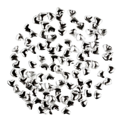 Semilac Nail Decoration Silver Small Hearts 100pcs