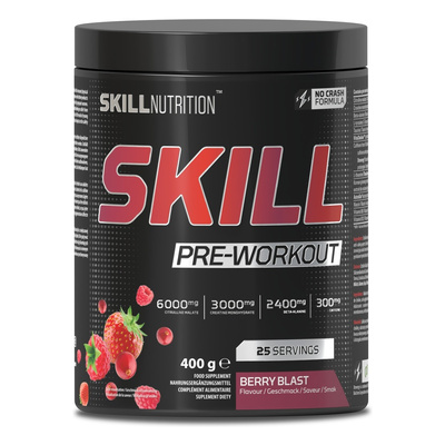 Skill Pre-Workout, Berry Blast - 400-412g