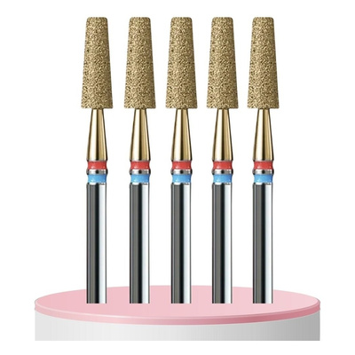 IQ Nails Frezy Diamentowe 2w1 Duo Stożek Ścięty 3.1mm 5 szt.