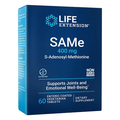 SAMe S-Adenosyl-Methionine, 400mg - 60 enteric coated tabs