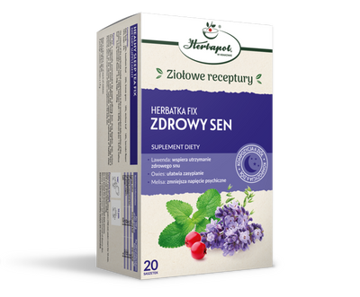 Herbapol Herbatka Fix Zdrowy Sen Kompozycja Ziół na Zaburzenia Snu 20x2g