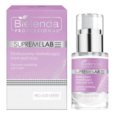 Bielenda Professional Supremelab Pro Age Expert Ekskluzywny Krem Rewitalizujący pod Oczy 15ml Best Before 30.06.26