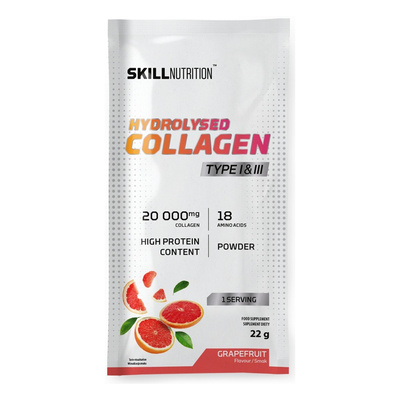 Hydrolysed Collagen Type I & III, Grapefruit - 22g (1 serving)