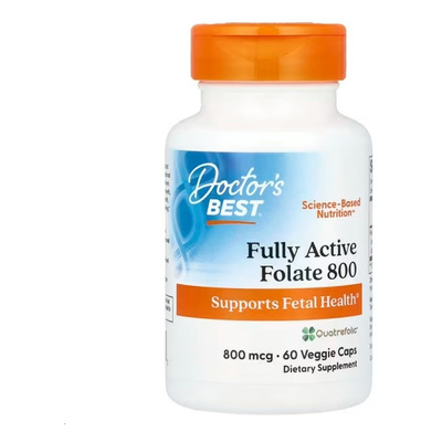 Fully Active Folate 800 with Quatrefolic, 800mcg - 60 vcaps