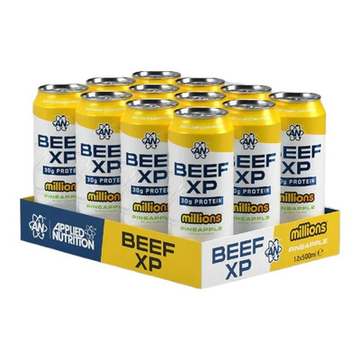 Beef XP Cans, Millions Pineapple - 12 x 500 ml.