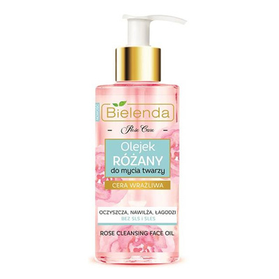Bielenda Rose Care Nawilżający Olejek Różany do Mycia Twarzy do Cery Wrażliwej 140ml