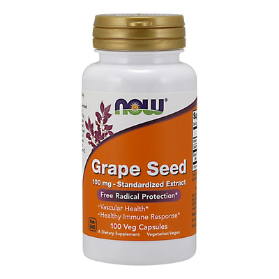Grape Seed Standardized Extract, 100mg - 100 vcaps
