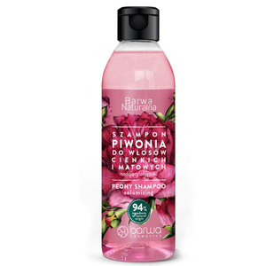 Barwa Naturalna Piwonia Szampon Zwiększający Objętość do Włosów Cienkich 300ml